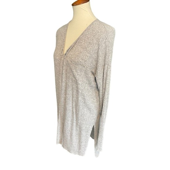 Hem & Thread Gray Open Front Cardigan Womens Size Large - Picture 5 of 15